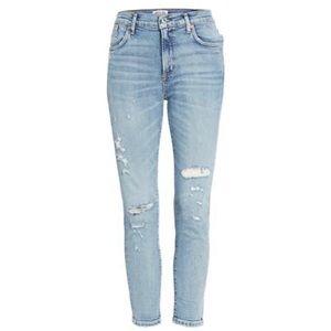 AGOLDE Sophie distressed high rise skinny jeans